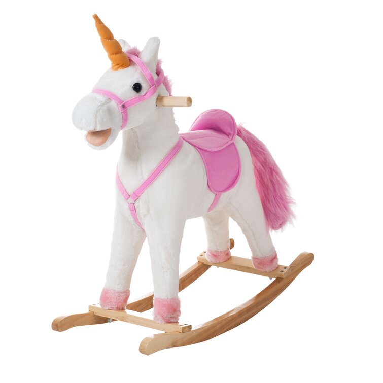 Plush rocking hot sale unicorn